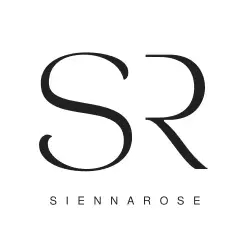 Logo with Larger SR followed by the text 'SiennaRose' underneath.