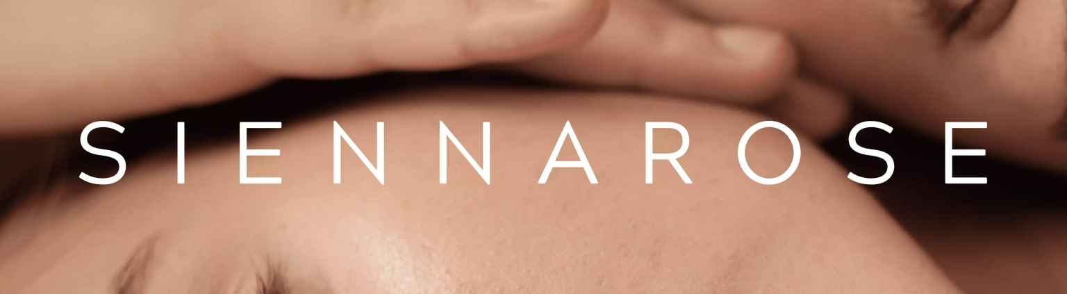 HomePage banner depicting brand logo 'SiennaRose' with a 'Coming Soon' text overlay.